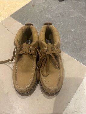 Women's Casual Moc Toe Chukka Boots in Tan